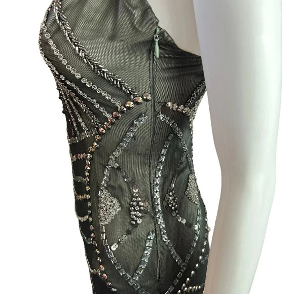 NWT Carlos Miele Embellished Silk Gown - Picture 4 of 16